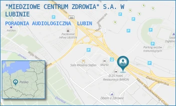 PORADNIA AUDIOLOGICZNA - "MIEDZIOWE CENTRUM ZDROWIA" S.A. W LUBINIE - UL. M.SKŁODOWSKIEJ-CURIE 54-60,  LUBIN