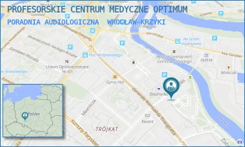 PORADNIA AUDIOLOGICZNA - PROFESORSKIE CENTRUM MEDYCZNE OPTIMUM - SZYBKA 5 C,  WROCŁAW-KRZYKI
