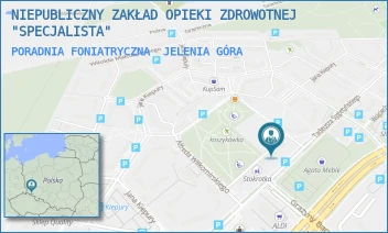 PORADNIA FONIATRYCZNA - NIEPUBLICZNY ZAKŁAD OPIEKI ZDROWOTNEJ "SPECJALISTA" - UL. TADEUSZA SYGIETYŃSKIEGO 7, JELENIA GÓRA