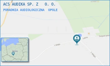 PORADNIA AUDIOLOGICZNA - ACS AUDIKA SPÓŁKA Z OGRANICZONĄ ODPOWIEDZIALNOŚCIĄ - UL. 1 MAJA 75,  OPOLE