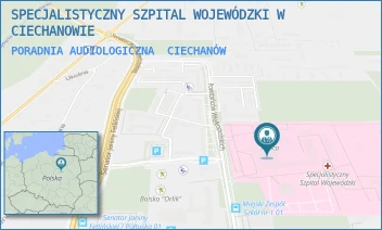 PORADNIA AUDIOLOGICZNA - SPECJALISTYCZNY SZPITAL WOJEWÓDZKI W CIECHANOWIE - POWST. WIELKOPOLSKICH 2, CIECHANÓW