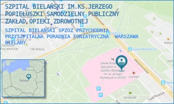SZPITAL BIELAŃSKI SPZOZ PRZYCHODNIA PRZYSZPITALNA PORADNIA FONIATRYCZNA - SZPITAL BIELAŃSKI IM.KS.JERZEGO POPIEŁUSZKI SAMODZIELNY PUBLICZNY ZAKŁAD OPIEKI ZDROWOTNEJ - CEGŁOWSKA 80, WARSZAWA BIELANY