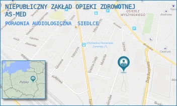 PORADNIA AUDIOLOGICZNA - NIEPUBLICZNY ZAKŁAD OPIEKI ZDROWOTNEJ AS-MED - SULIMÓW 26,  SIEDLCE