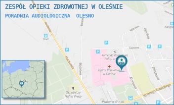 PORADNIA AUDIOLOGICZNA - ZESPÓŁ OPIEKI ZDROWOTNEJ W OLEŚNIE - UL. KLONOWA 1,  OLESNO