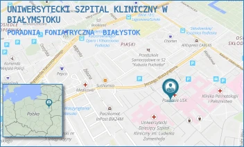 PORADNIA FONIATRYCZNA - UNIWERSYTECKI SZPITAL KLINICZNY W BIAŁYMSTOKU - WASZYNGTONA 15A,  BIAŁYSTOK