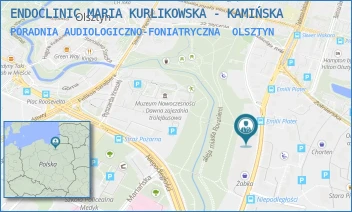 PORADNIA AUDIOLOGICZNO-FONIATRYCZNA - ENDOCLINIC MARIA KURLIKOWSKA - KAMIŃSKA - TADEUSZA KOŚCIUSZKI 92/34,  OLSZTYN
